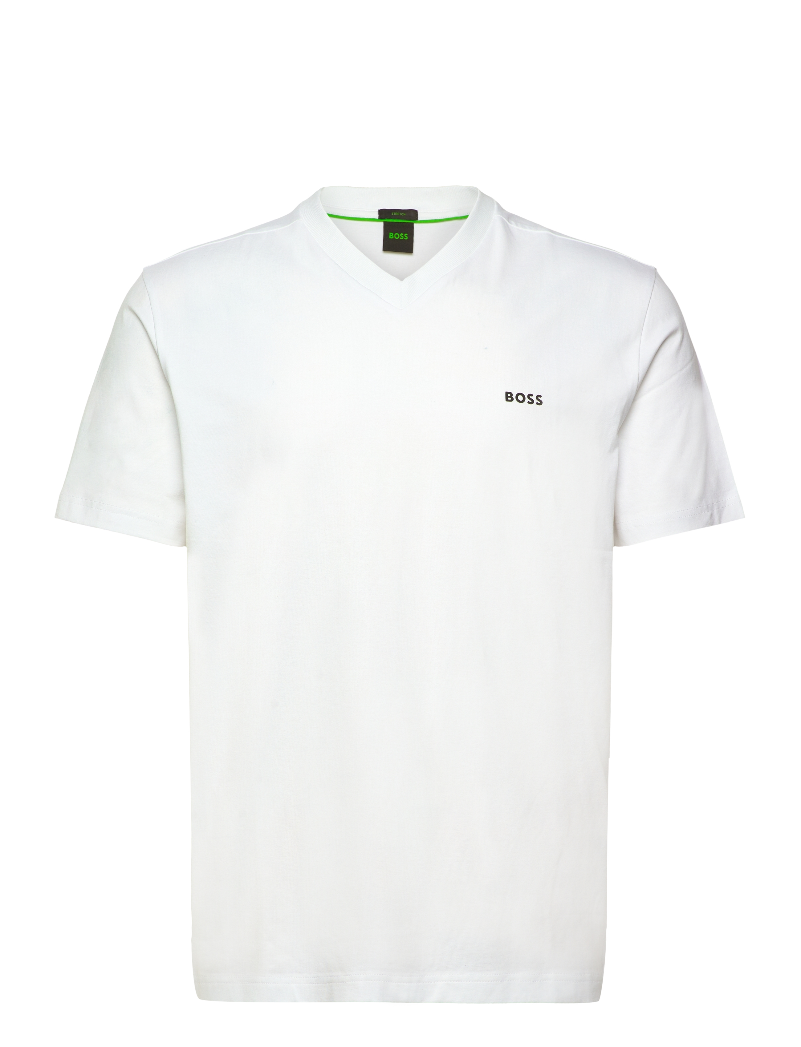 BOSS Tee V, Mænd, V-Hals T-Shirt, Hvid, Str: M
