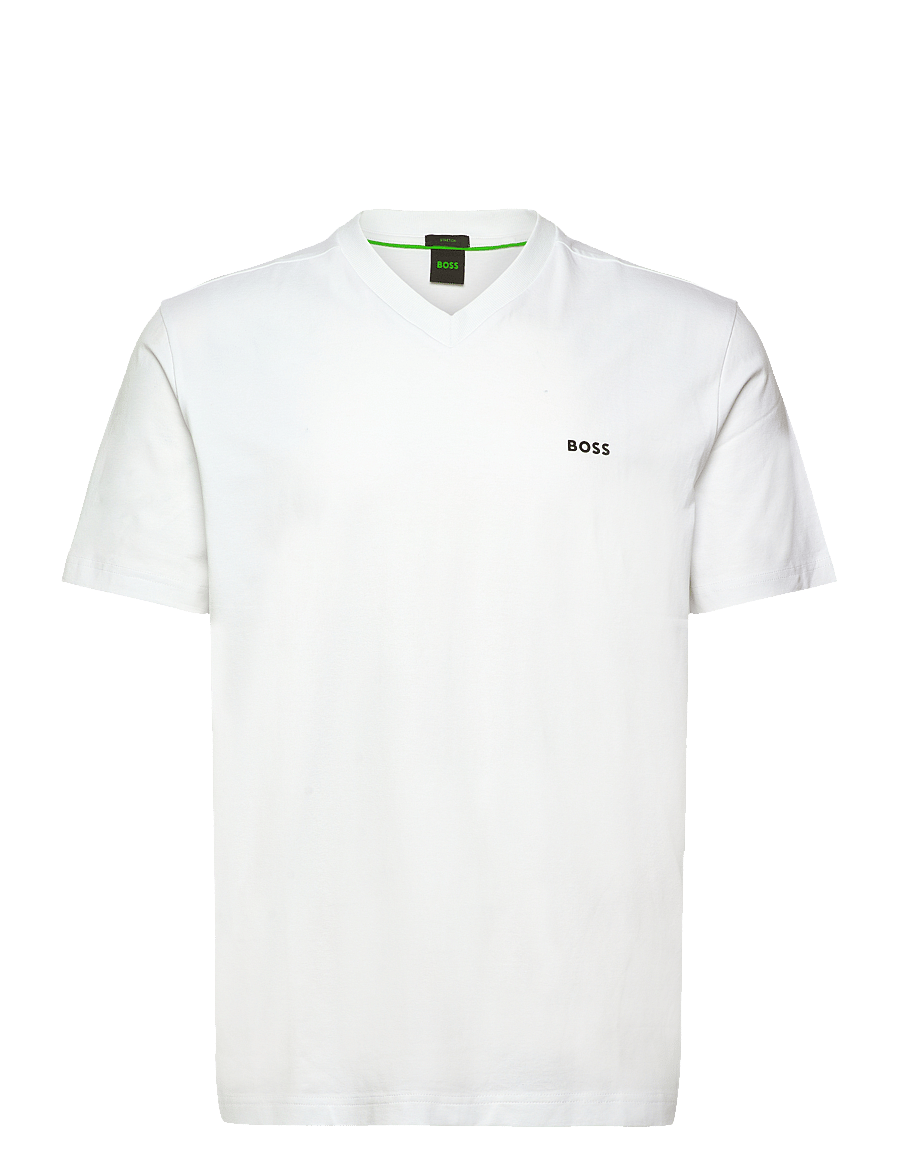 BOSS - Tee V - oberteile & t-shirts - white - 0