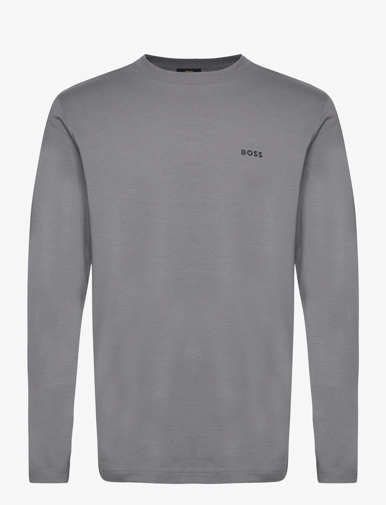 BOSS - Tee Long - langarmshirts - medium grey - 0