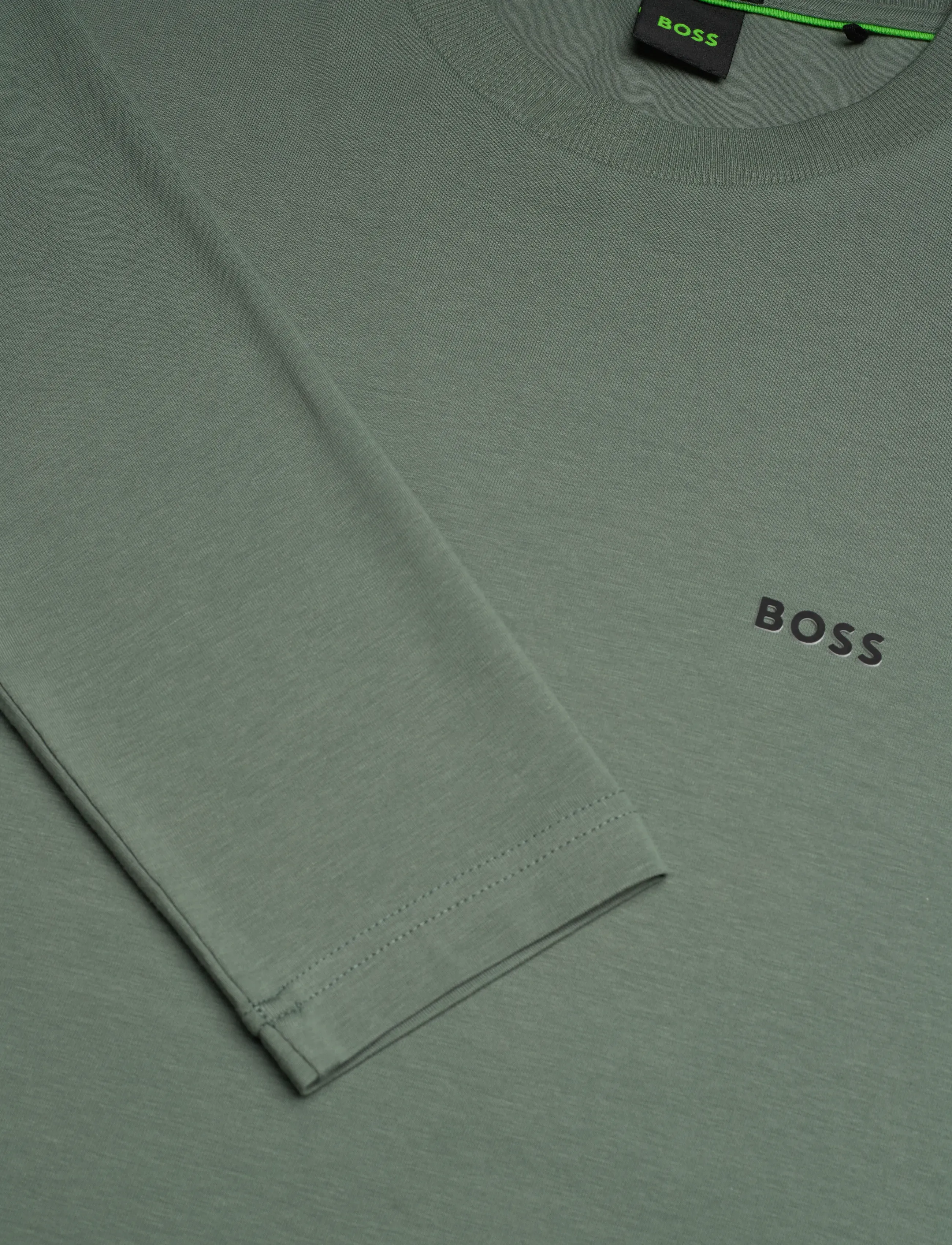 BOSS - Tee Long - longsleeved tops - open green - 2