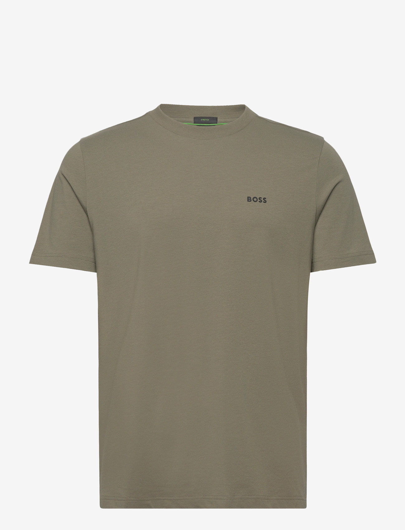 BOSS - Tee - t-shirts - dark beige - 0