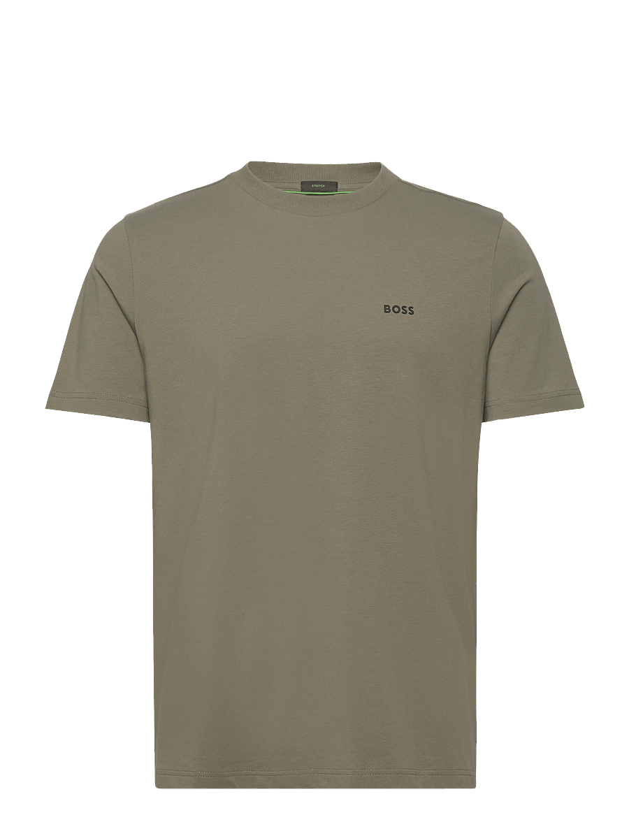 BOSS - Tee - oberteile & t-shirts - dark beige - 1