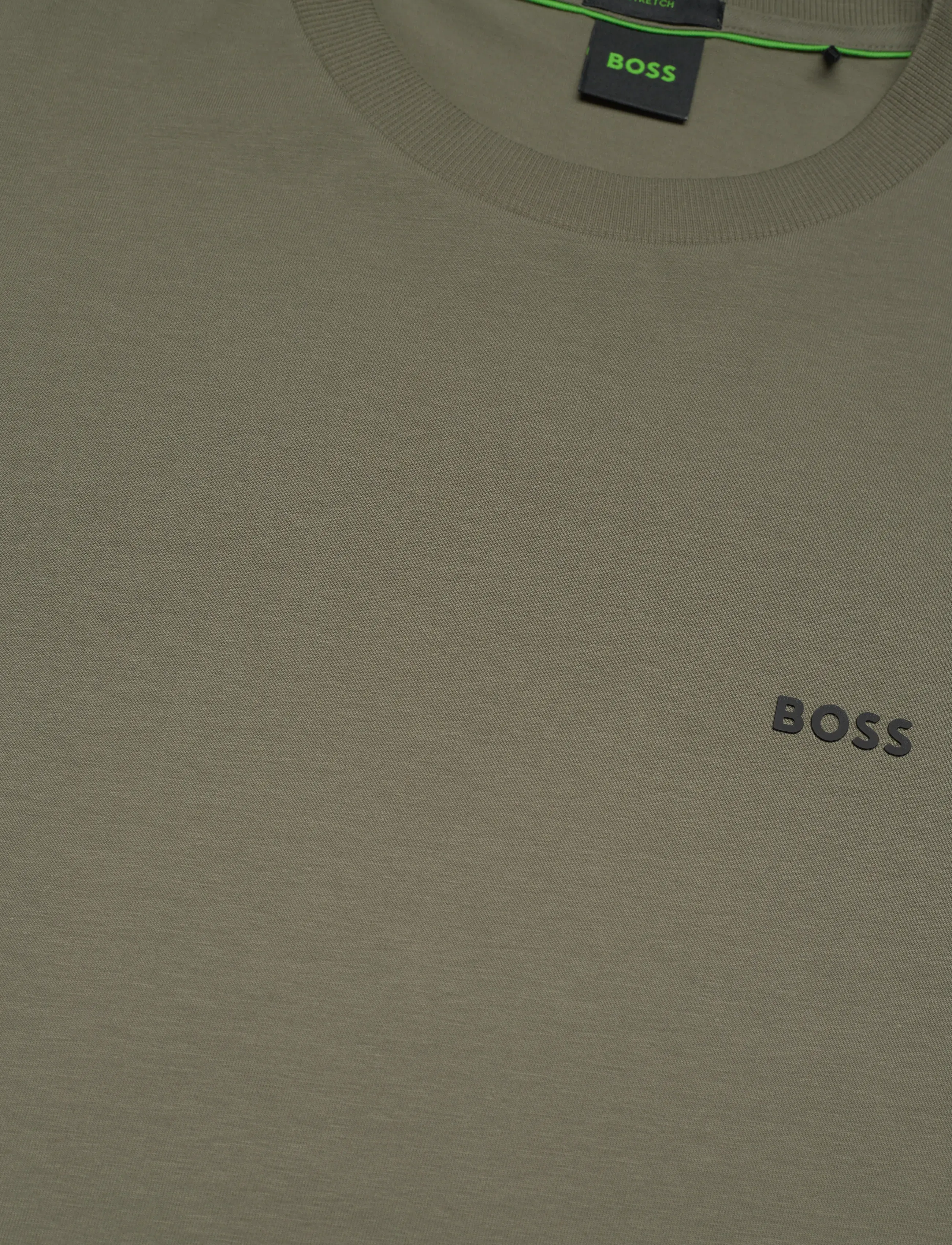 BOSS - Tee - tops & t-shirts - dark beige - 2