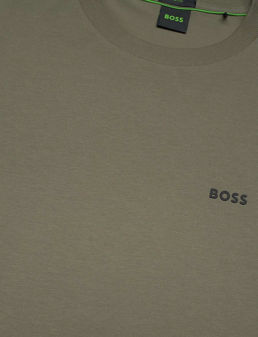 BOSS - Tee - oberteile & t-shirts - dark beige - 5