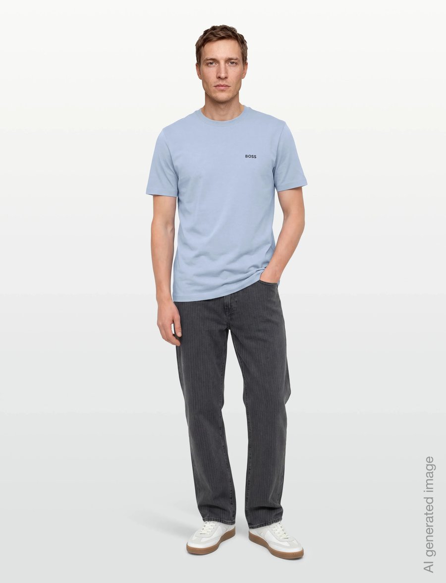 BOSS - Tee - oberteile & t-shirts - dark grey - 0