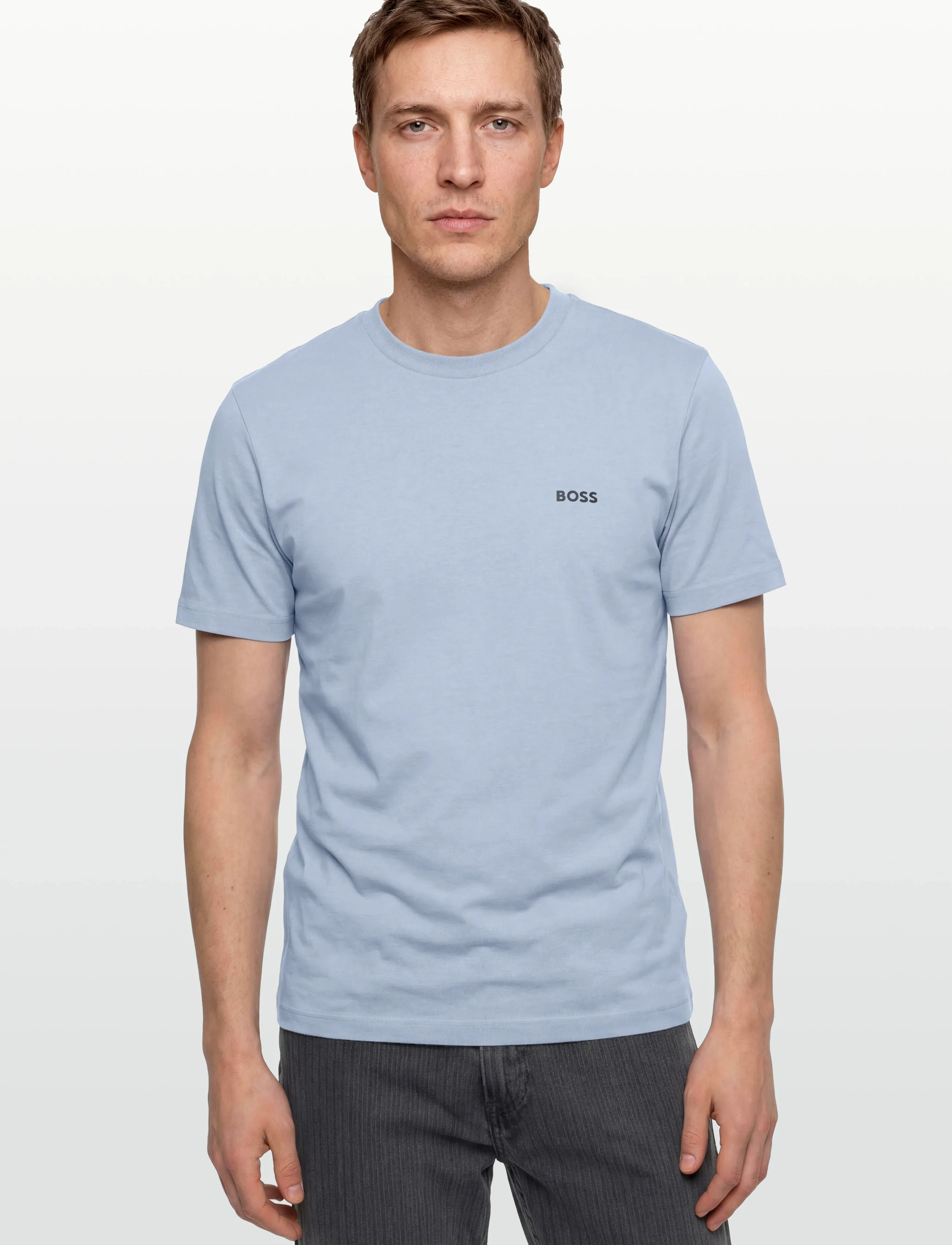 BOSS - Tee - oberteile & t-shirts - dark grey - 3