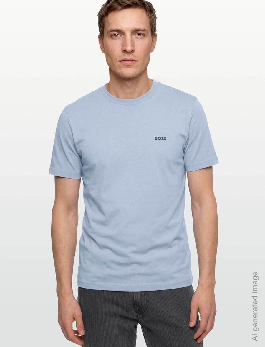 BOSS - Tee - oberteile & t-shirts - dark grey - 3