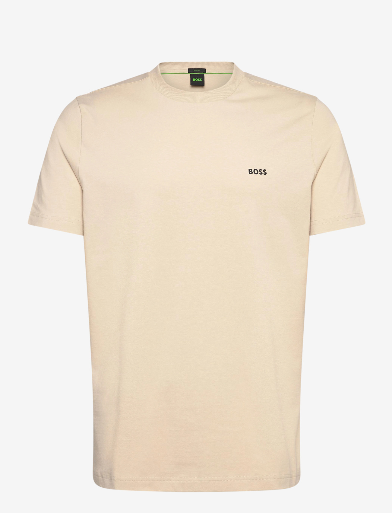 BOSS - Tee - t-shirts - light beige - 0