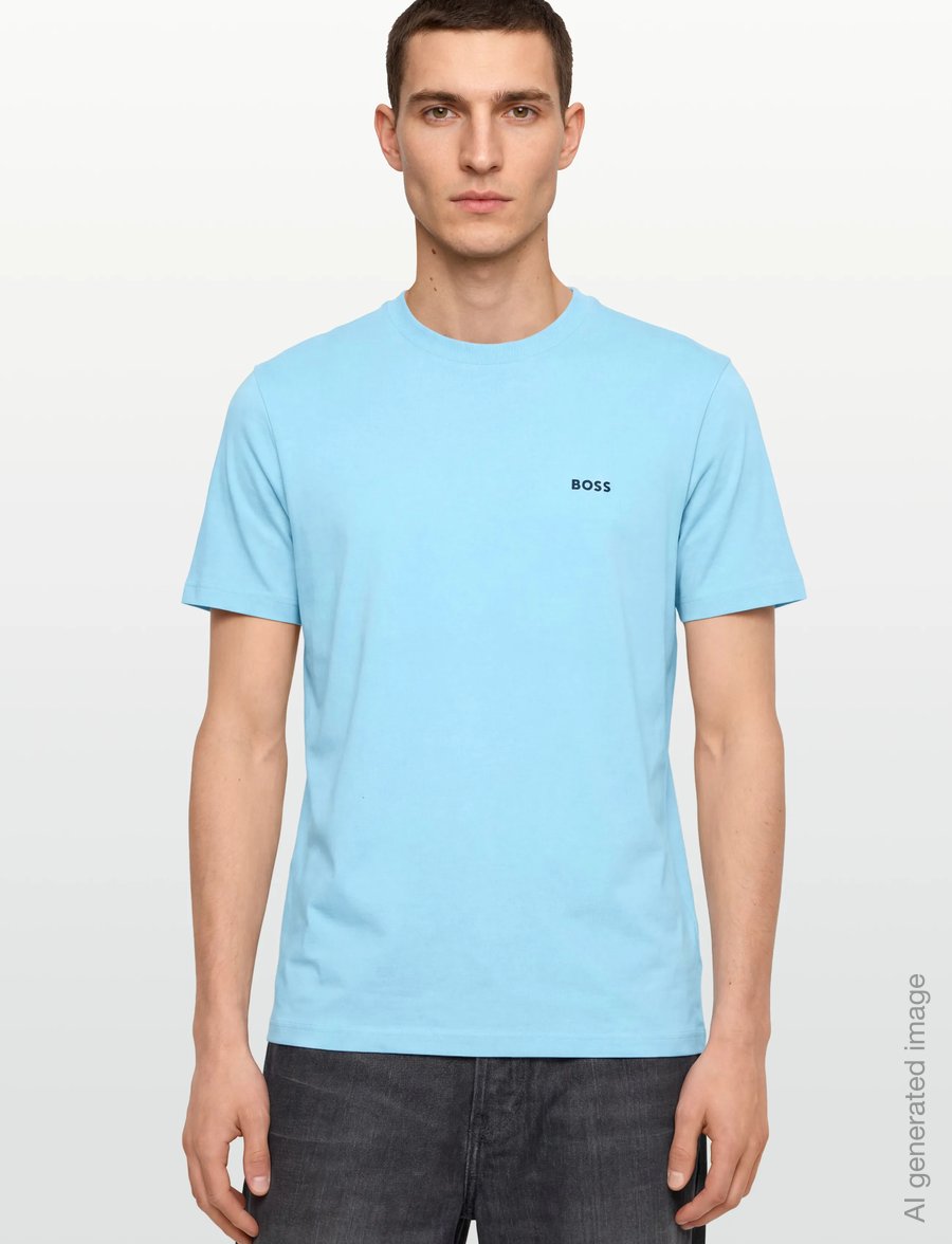 BOSS - Tee - oberteile & t-shirts - light/pastel blue - 3