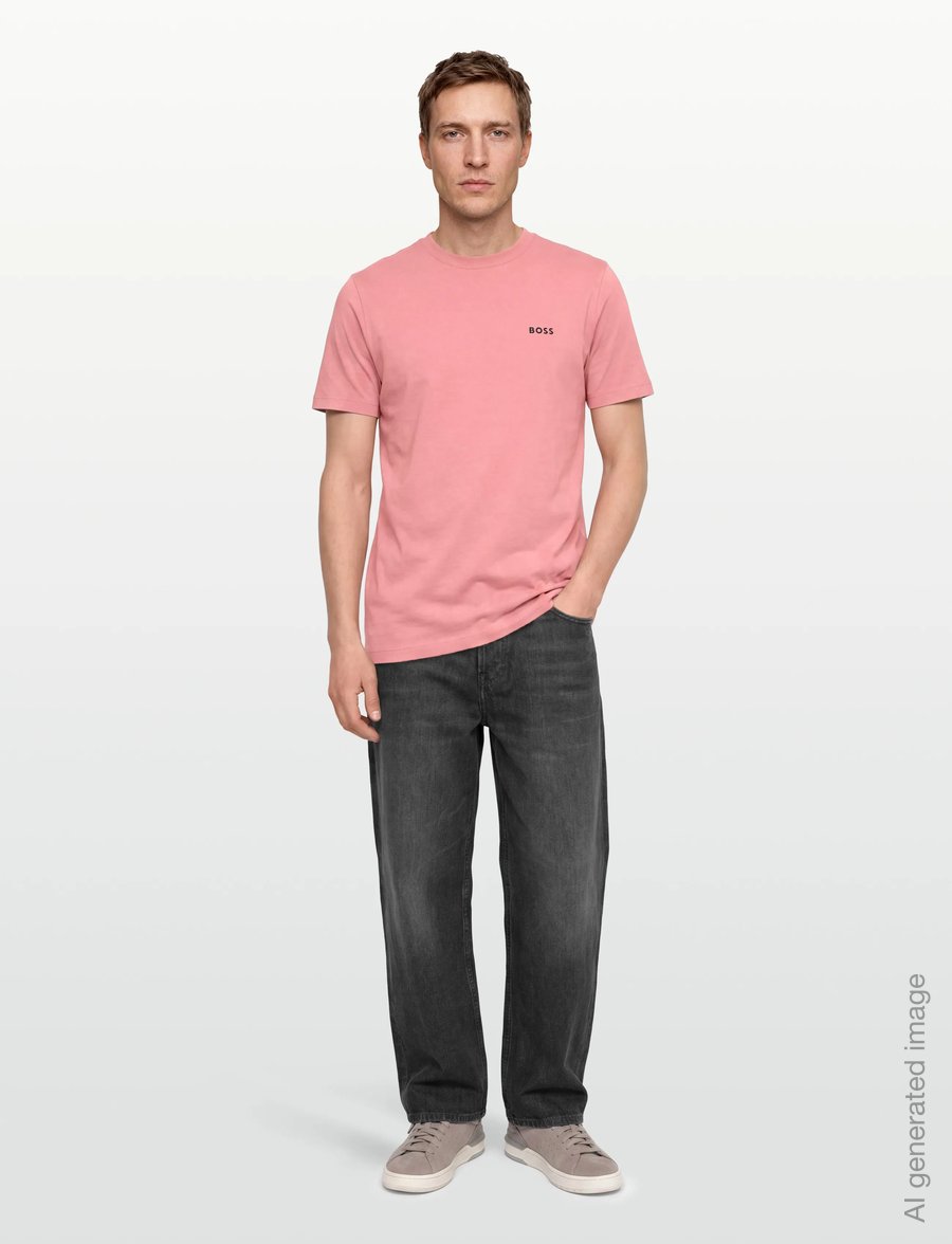 BOSS - Tee - oberteile & t-shirts - light/pastel pink - 0