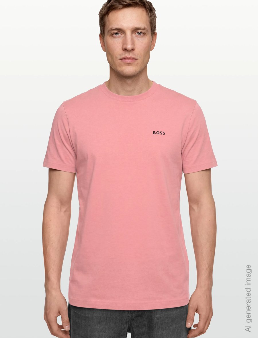 BOSS - Tee - oberteile & t-shirts - light/pastel pink - 3