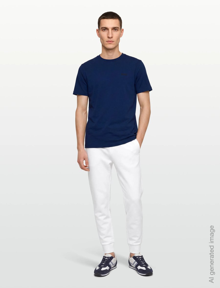 BOSS - Tee - oberteile & t-shirts - medium blue - 0
