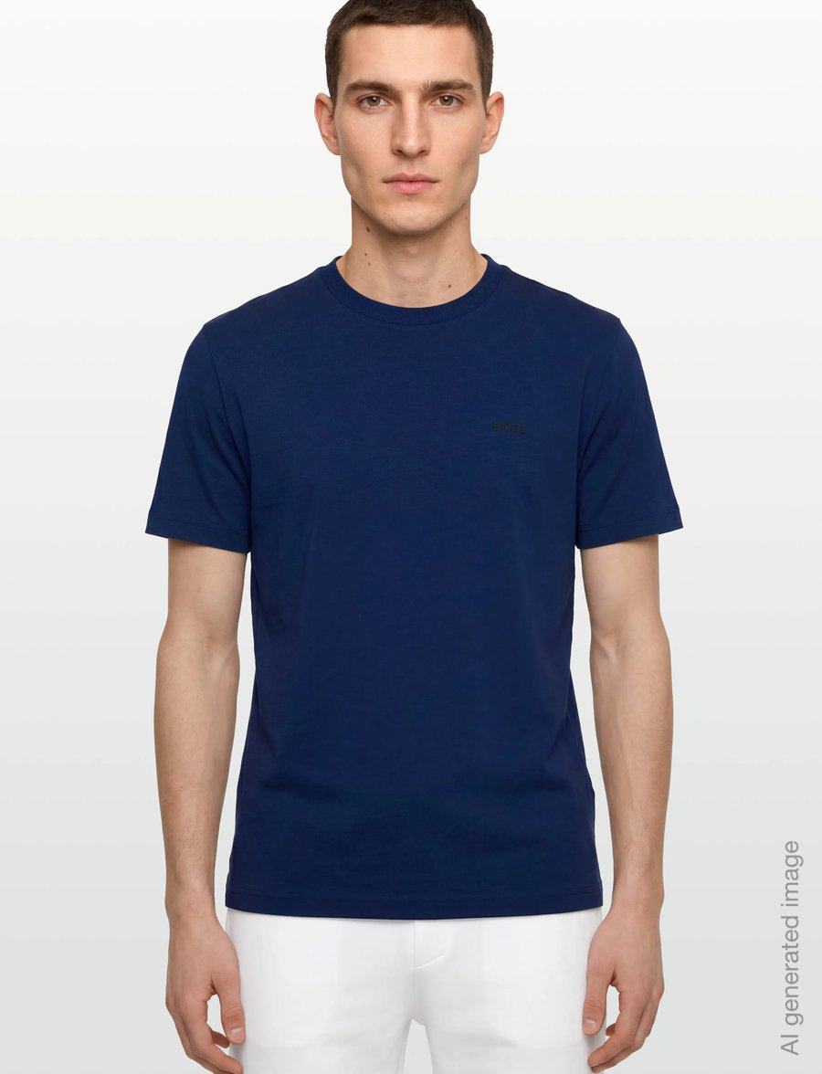 BOSS - Tee - oberteile & t-shirts - medium blue - 3