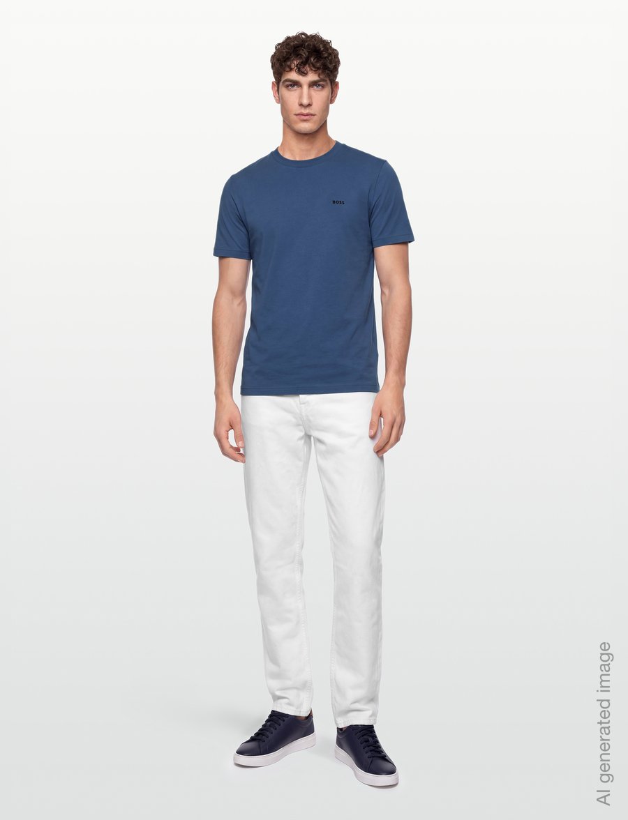 BOSS - Tee - alussärgid ja t-särgid - medium blue - 0