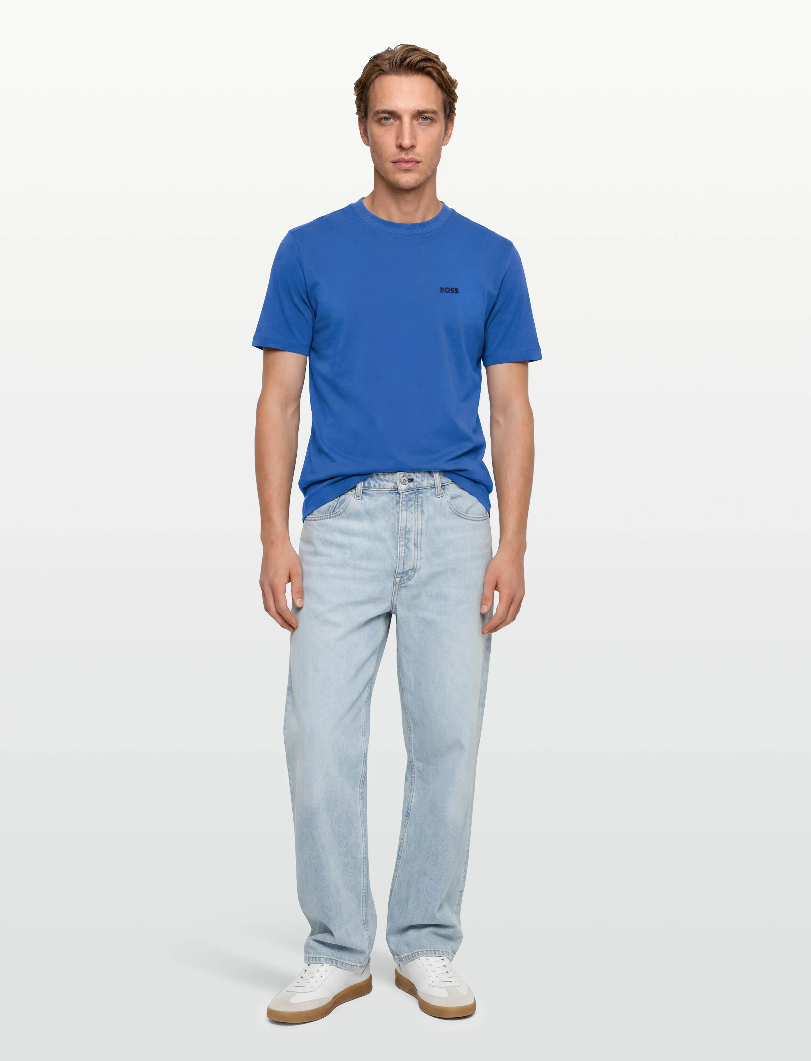 BOSS Tee - Riided - MEDIUM BLUE / blue