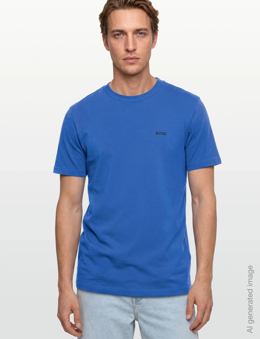 BOSS - Tee - oberteile & t-shirts - medium blue - 3