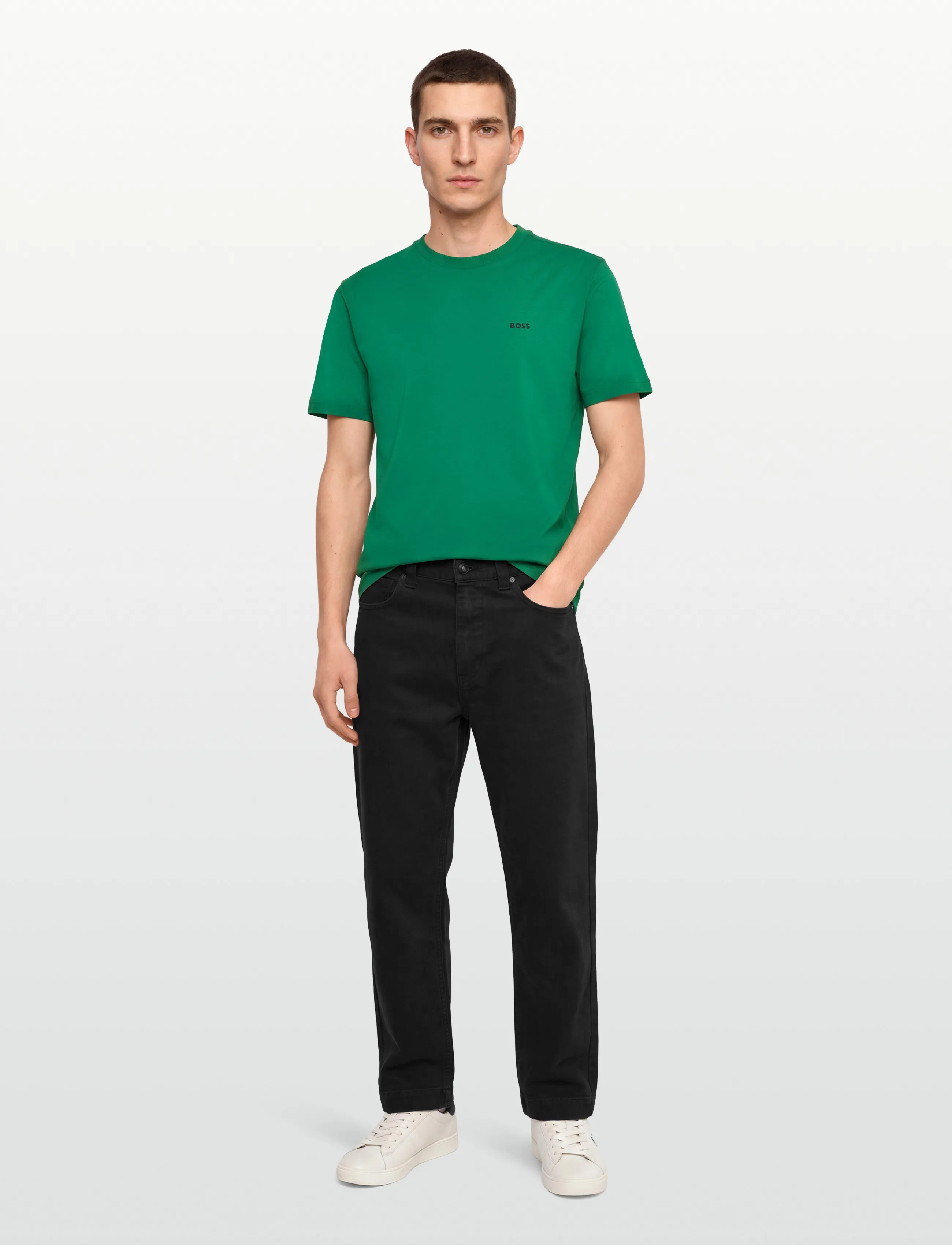 BOSS Tee - BOSS - MEDIUM GREEN / green