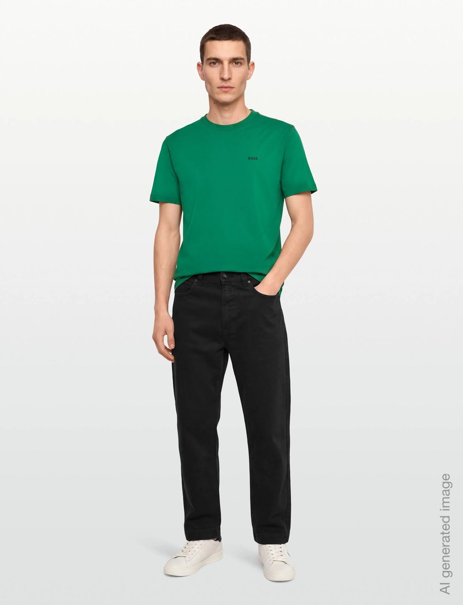 BOSS - Tee - oberteile & t-shirts - medium green - 0