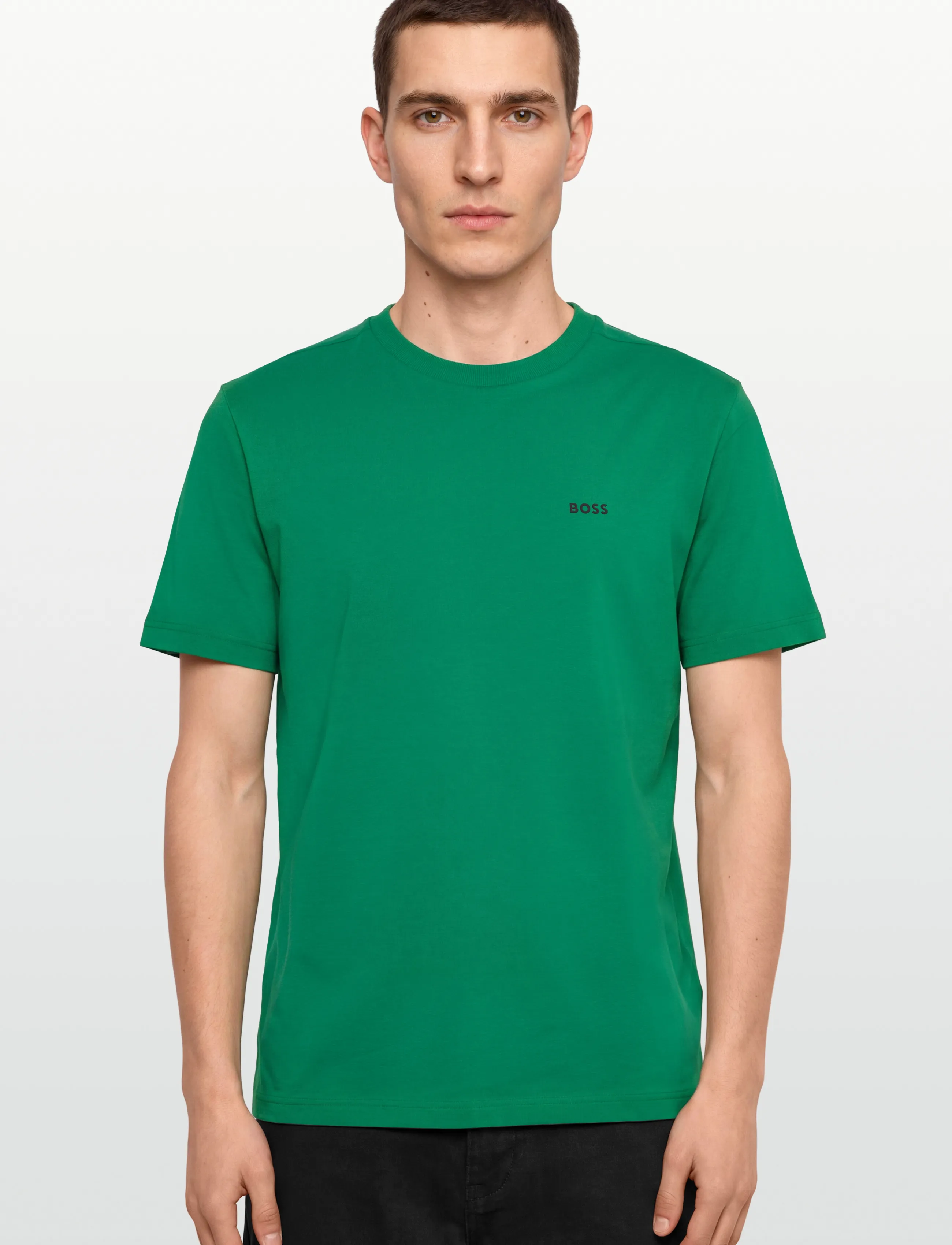 BOSS - Tee - t-shirts - medium green - 3