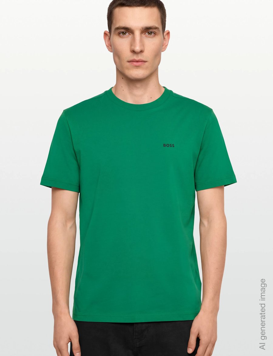 BOSS - Tee - oberteile & t-shirts - medium green - 3