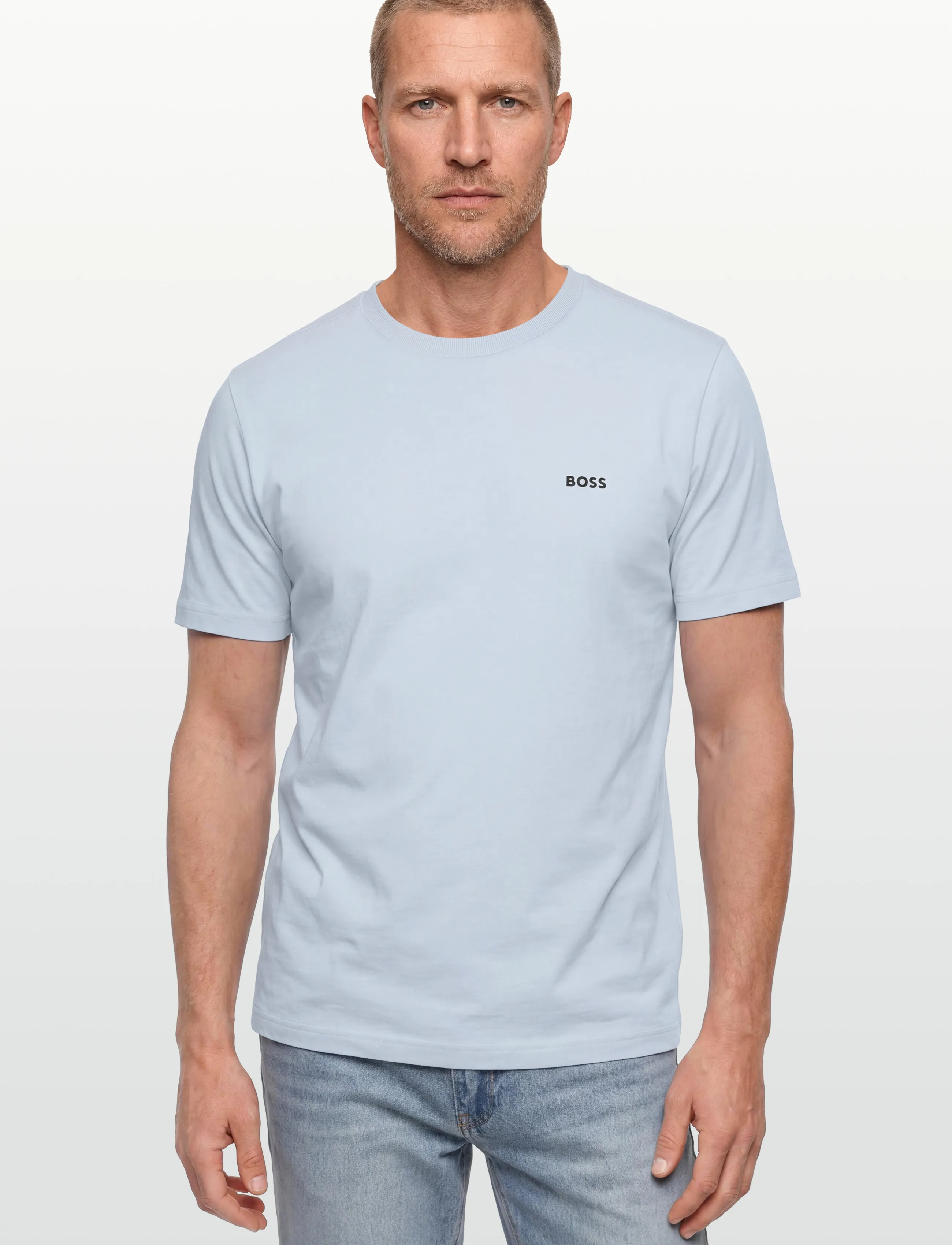 BOSS - Tee - lühikeste varrukatega t-särgid - open blue - 3