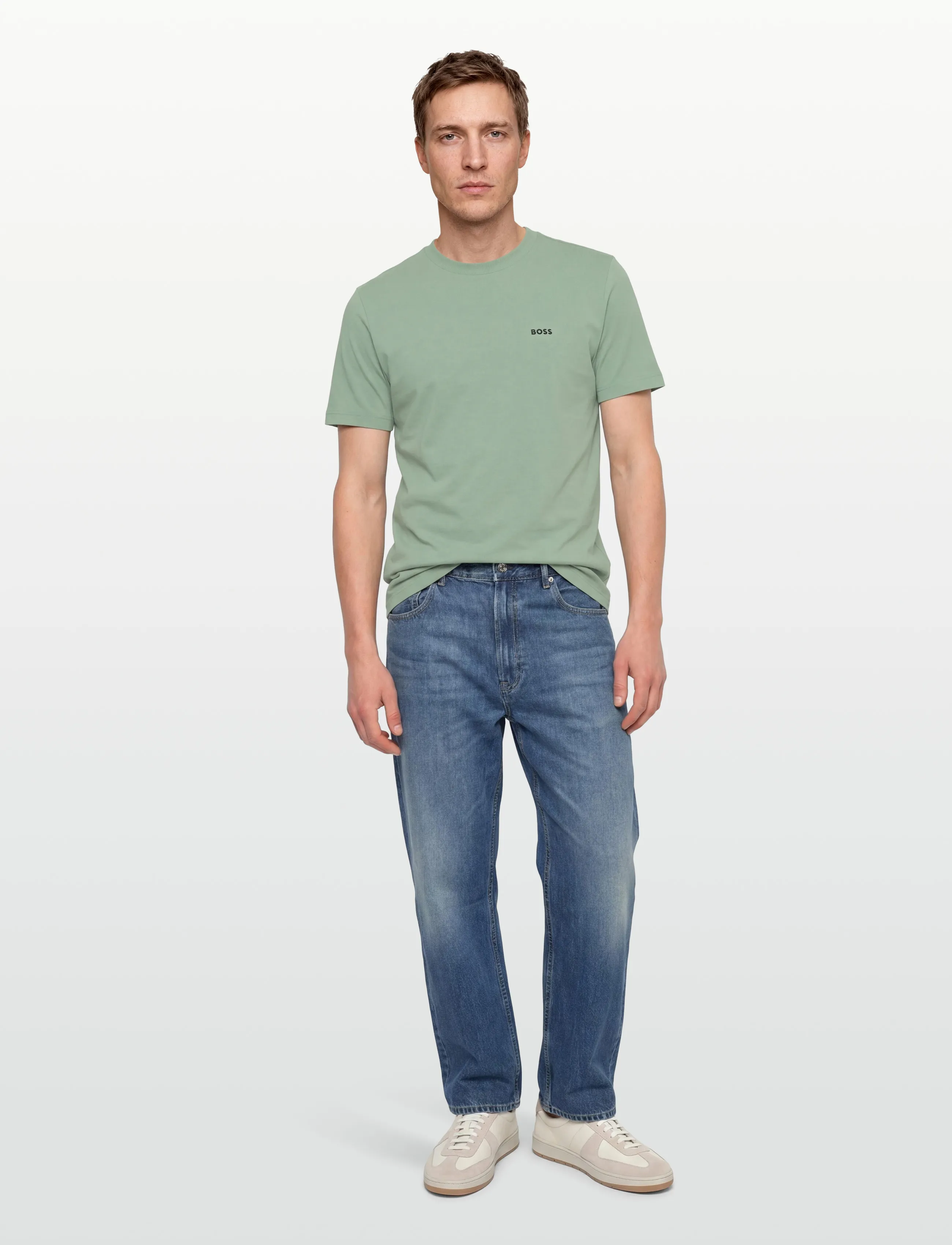 BOSS Tee, XL, T-shirts, Grün - Short-sleeved, Männerswear