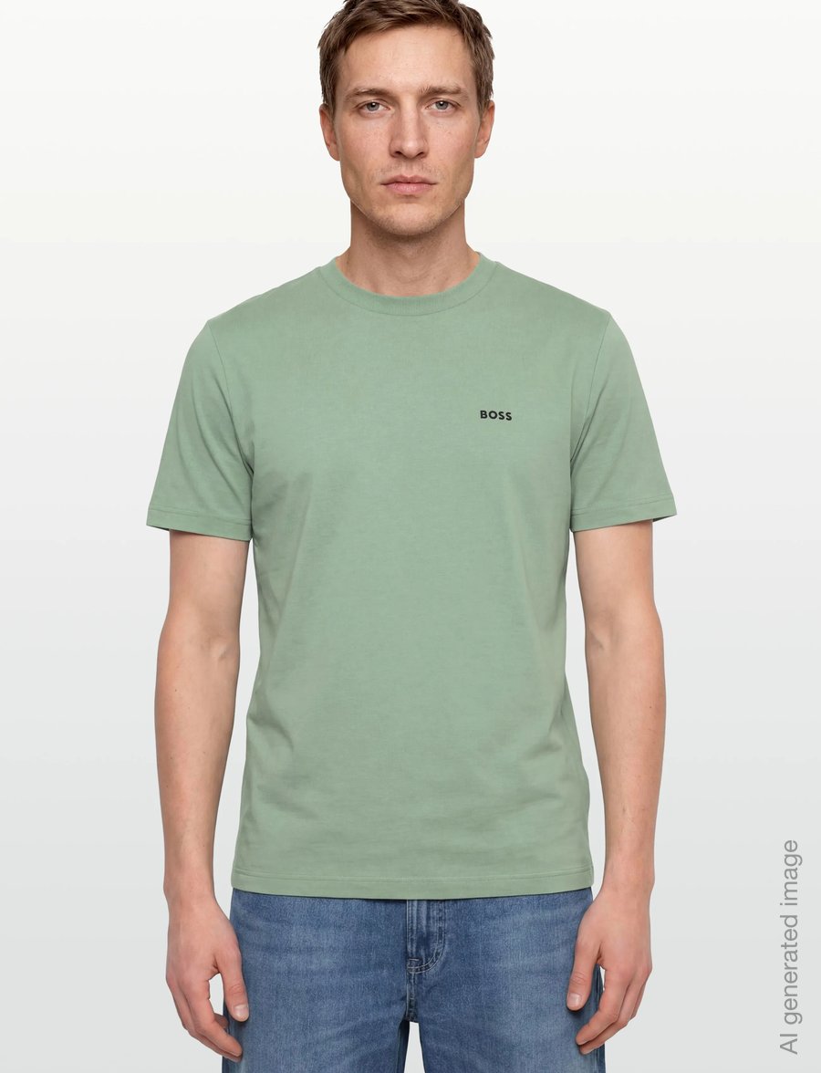BOSS - Tee - tops & t-shirts - open green - 3
