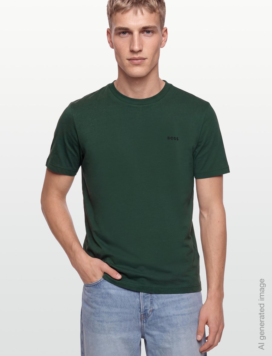 BOSS - Tee - oberteile & t-shirts - open green - 3