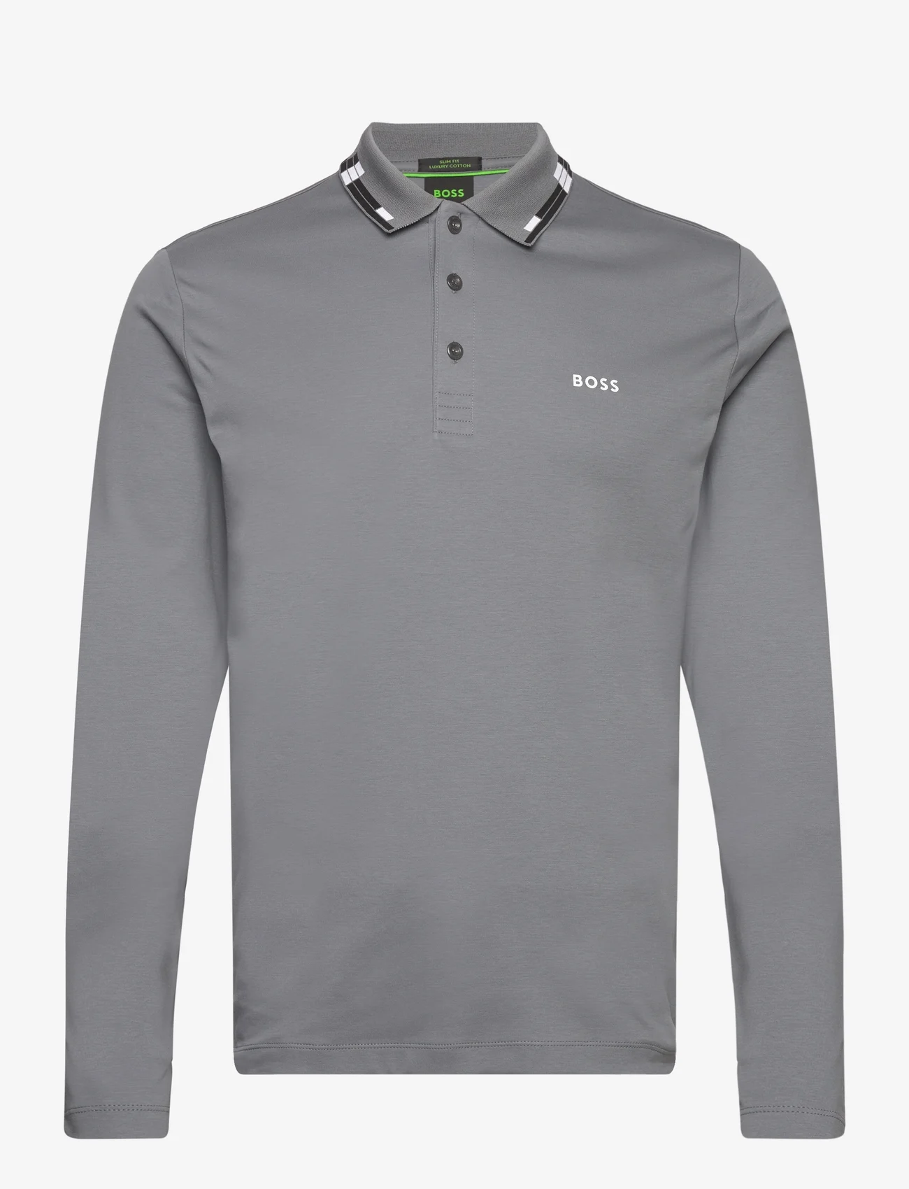 BOSS - Pleesy - polo marškinėliai ilgomis rankovėmis - medium grey - 0