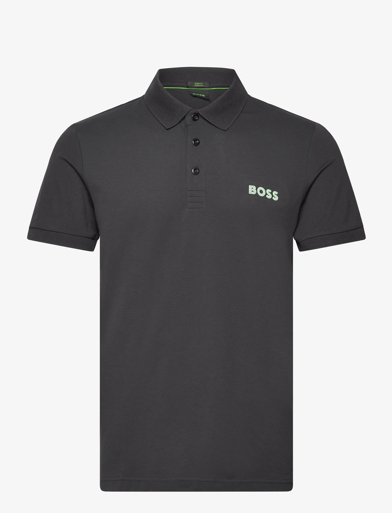 BOSS - Paule - short-sleeved polos - charcoal - 0