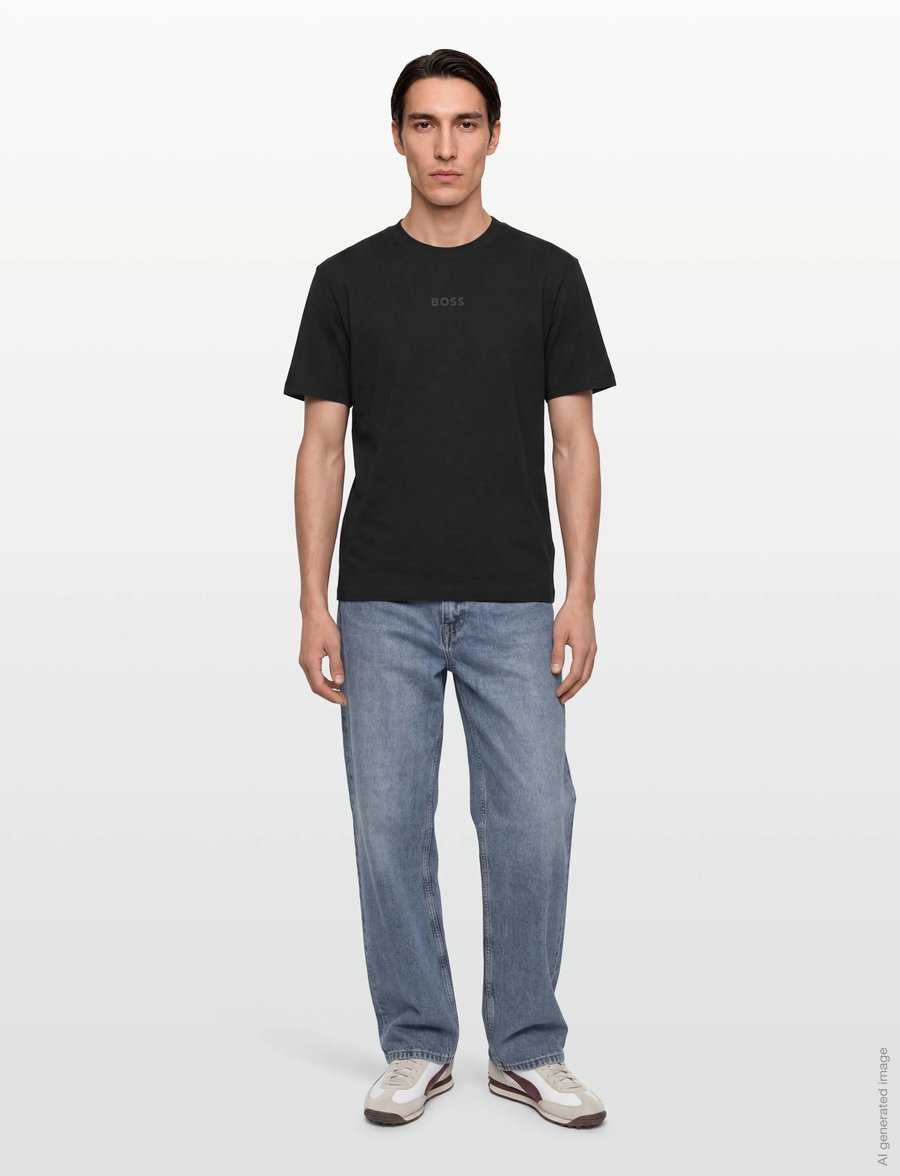 BOSS - Tee 10 - oberteile & t-shirts - black - 0