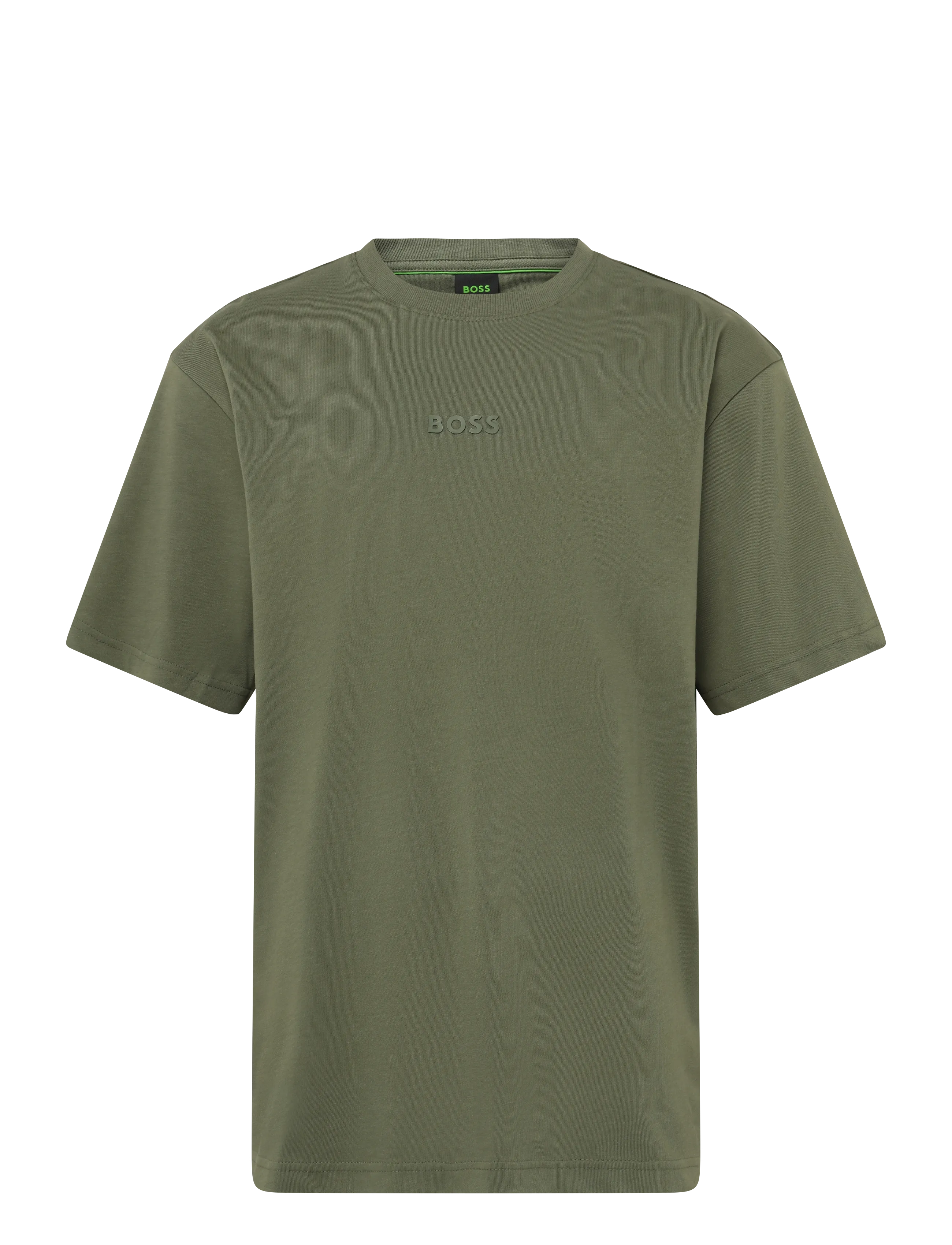 BOSS Tee 10 - Kurzärmelig - DARK BEIGE / khaki/green