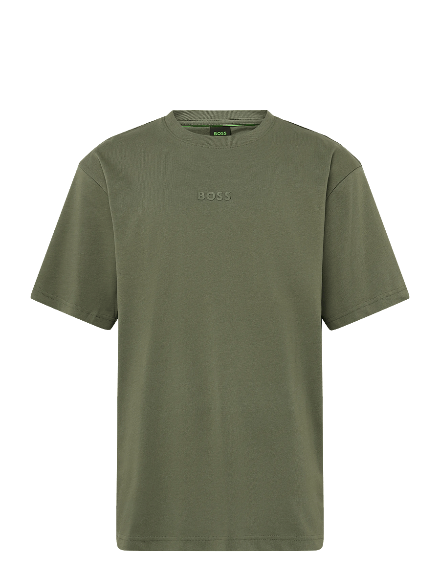 BOSS - Tee 10 - oberteile & t-shirts - dark beige - 0