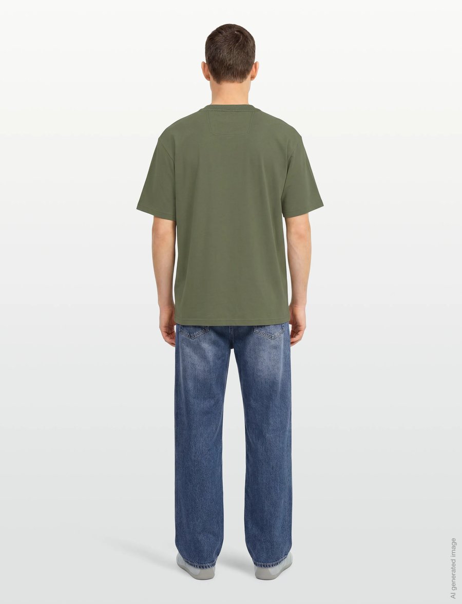 BOSS - Tee 10 - oberteile & t-shirts - dark beige - 4