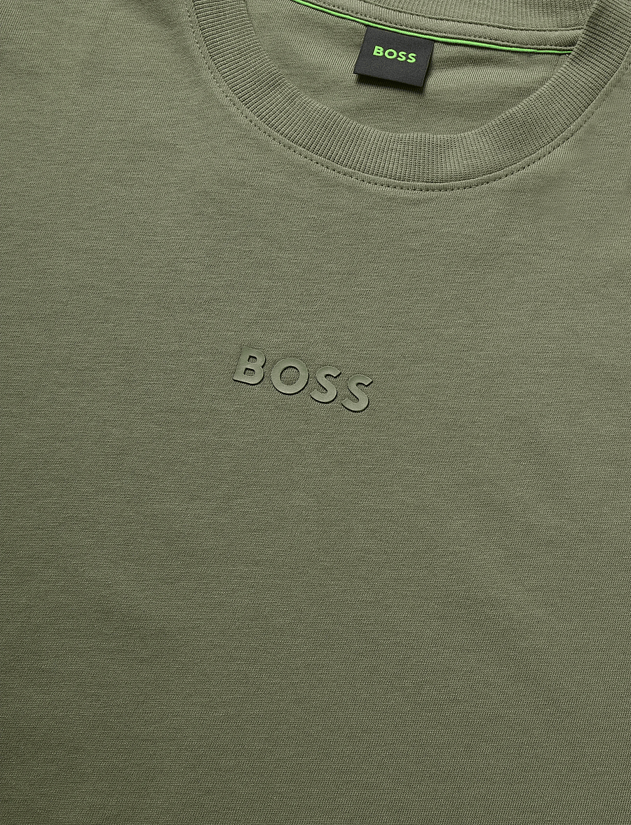 BOSS - Tee 10 - oberteile & t-shirts - dark beige - 2