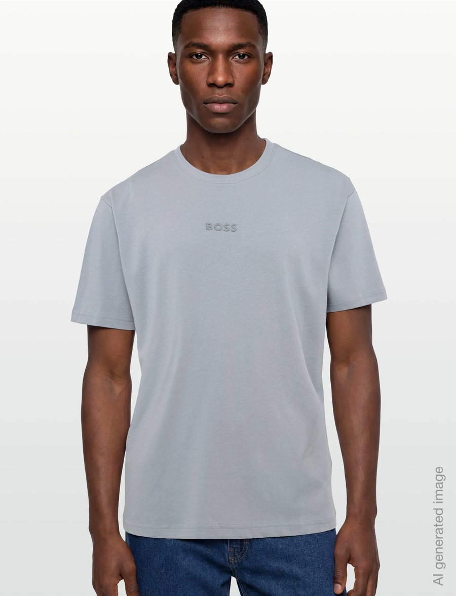 BOSS - Tee 10 - oberteile & t-shirts - dark grey - 3