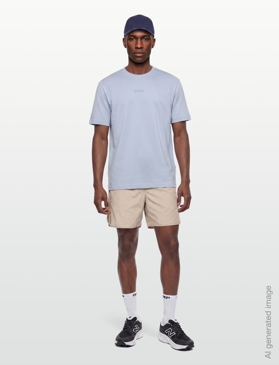BOSS - Tee 10 - oberteile & t-shirts - open blue - 0