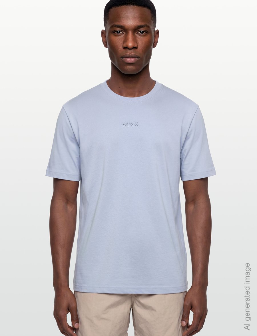 BOSS - Tee 10 - oberteile & t-shirts - open blue - 3