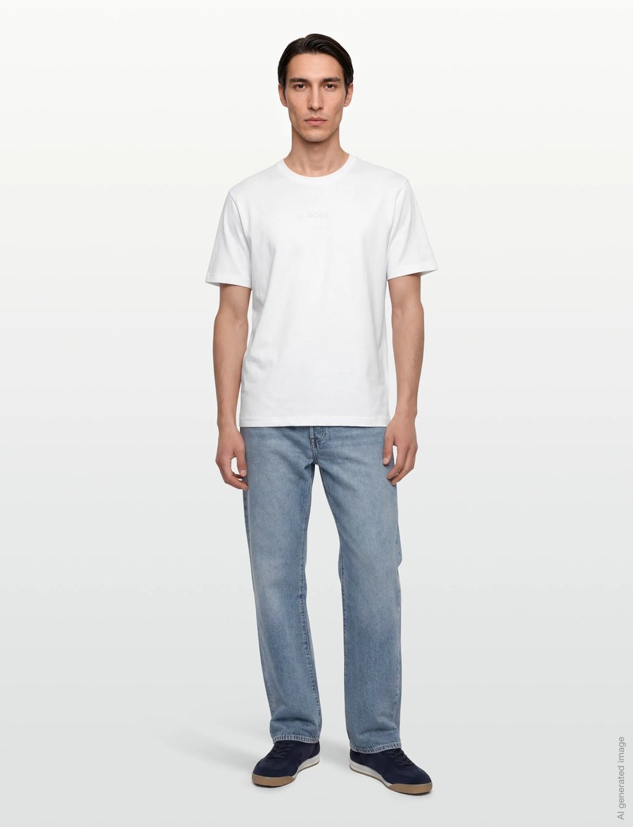 BOSS - Tee 10 - oberteile & t-shirts - white - 0