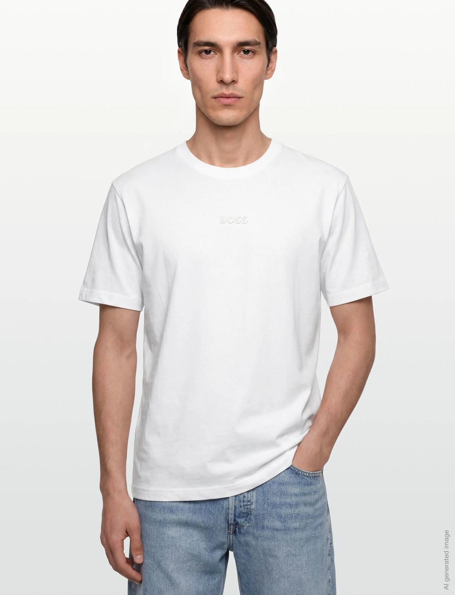 BOSS - Tee 10 - oberteile & t-shirts - white - 3