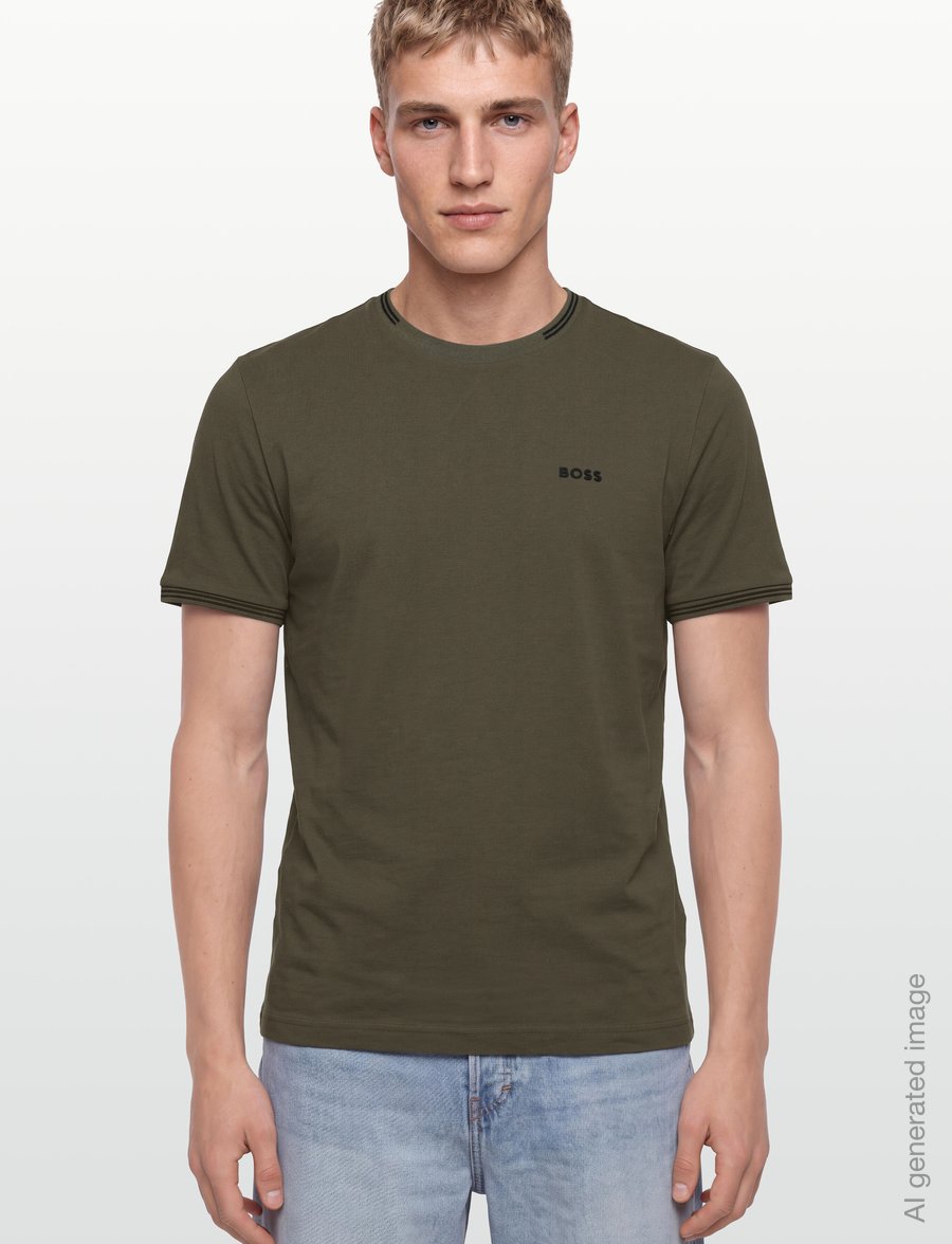 BOSS - Taul - kortärmade t-shirts - open green - 3