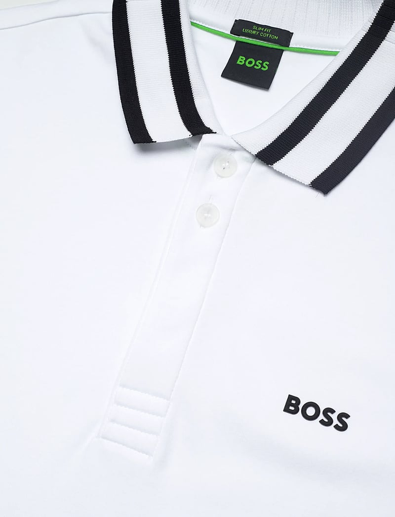 BOSS - Paule - stickade pikéer - white - 2