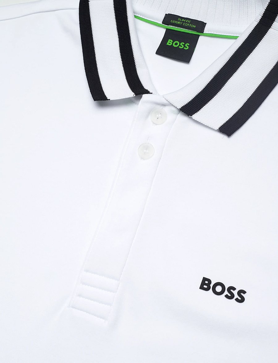BOSS - Paule - geweven polo's - white - 2