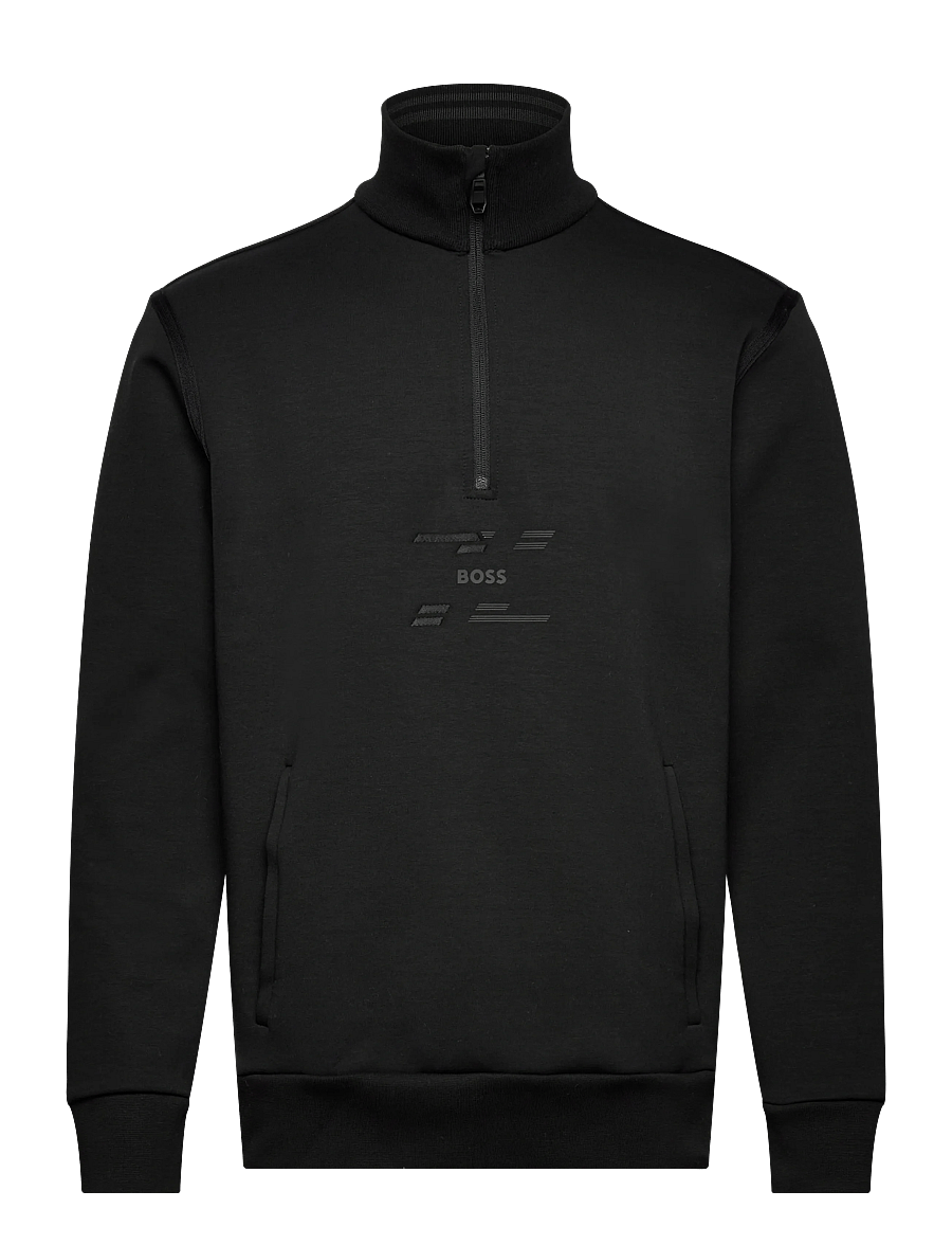 BOSS - Sweat Tape - sporta džemperi - black - 0