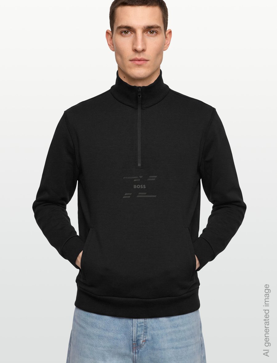 BOSS - Sweat Tape - overdeler - black - 3