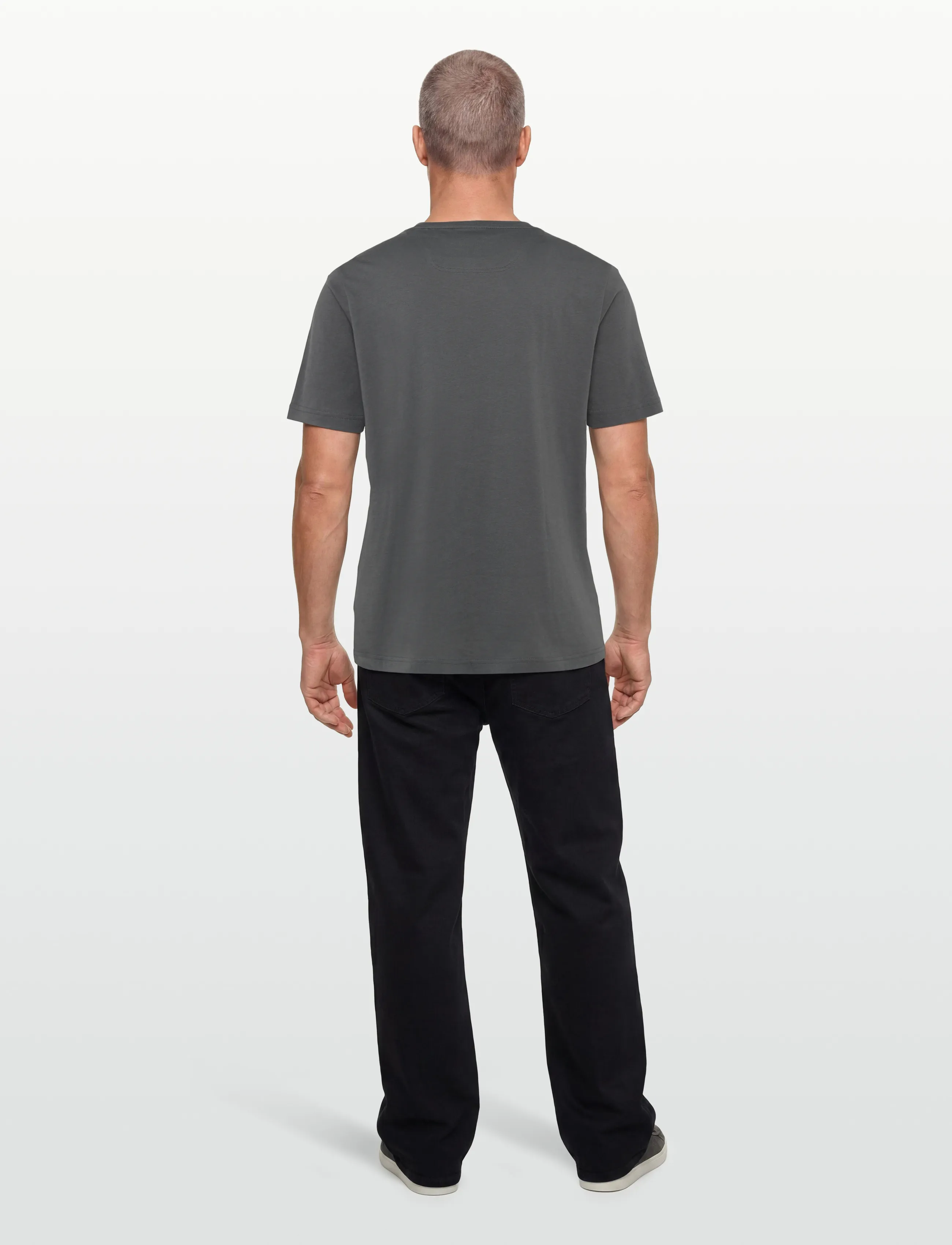 BOSS - Tee Tape Logo - kurzärmelige - dark grey - 4