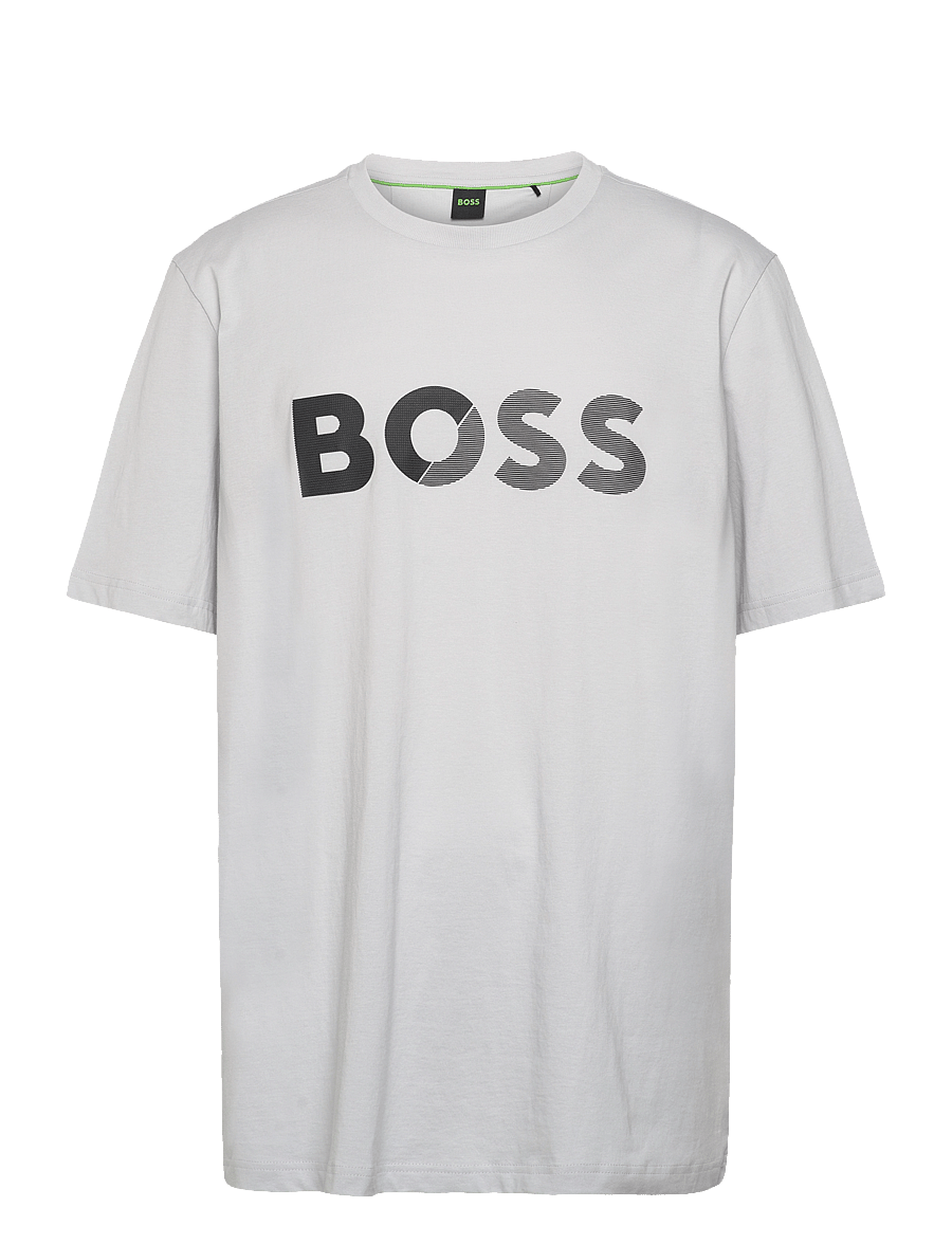 BOSS - Tee Tape Logo - t-shirts - light/pastel grey - 0
