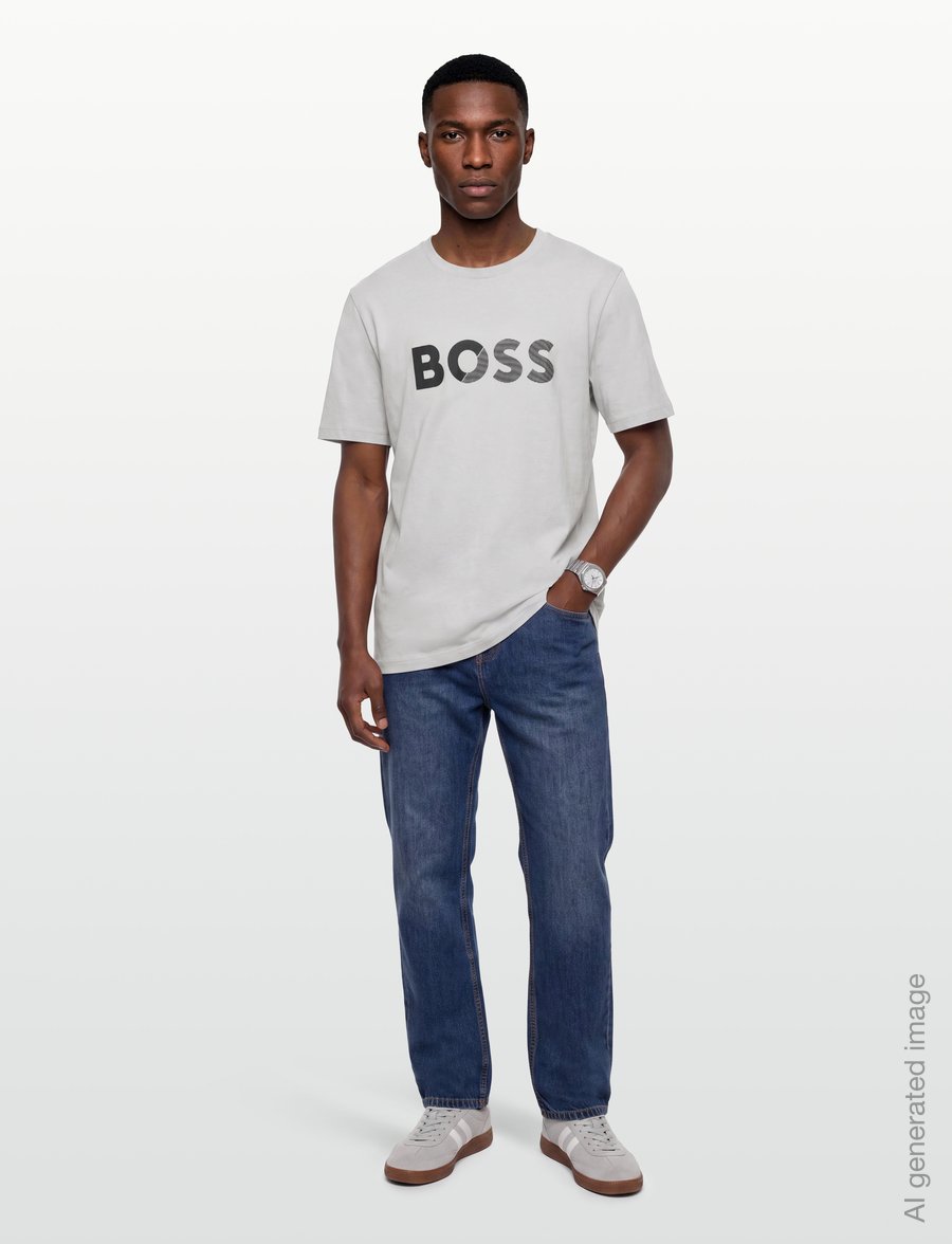 BOSS - Tee Tape Logo - light/pastel grey - 0