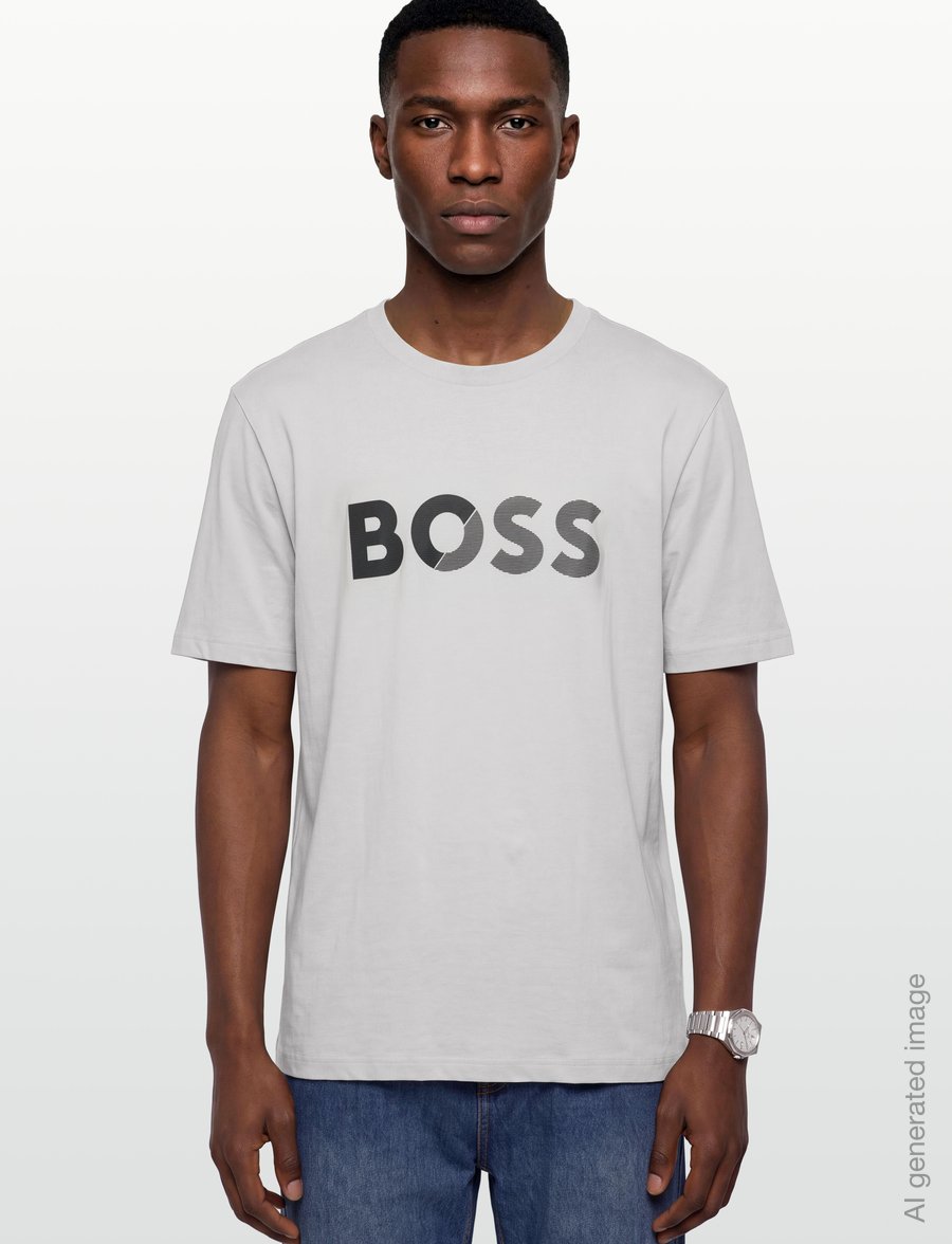 BOSS - Tee Tape Logo - light/pastel grey - 3