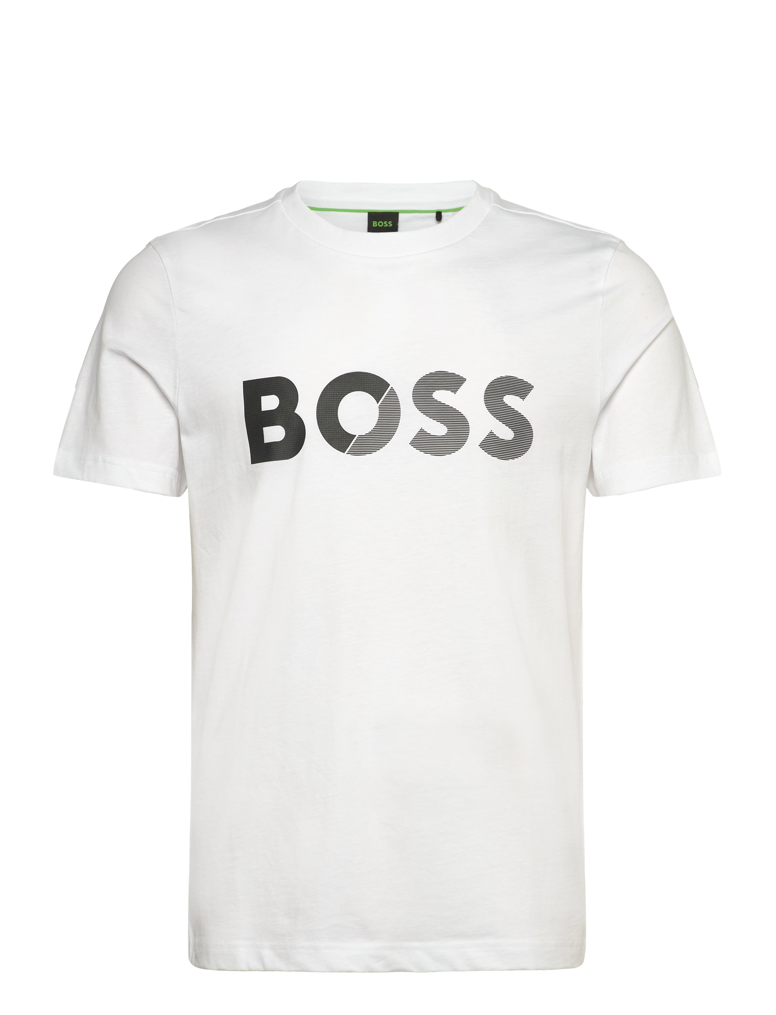 BOSS Tee Tape Logo - T-shirts - WHITE / white